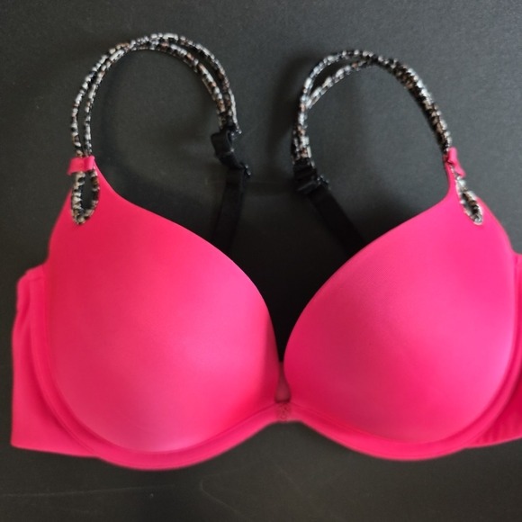 Victoria's Secret Women's Padded Push-Up Convertible Bra, Bright Pink, Size 34D - Picture 1 of 8